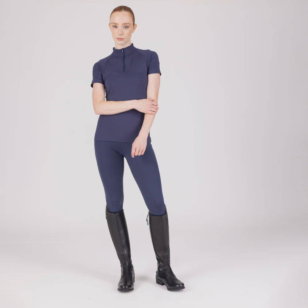 Aubrion Ladies React Short Sleeve Base Layer- Midnight