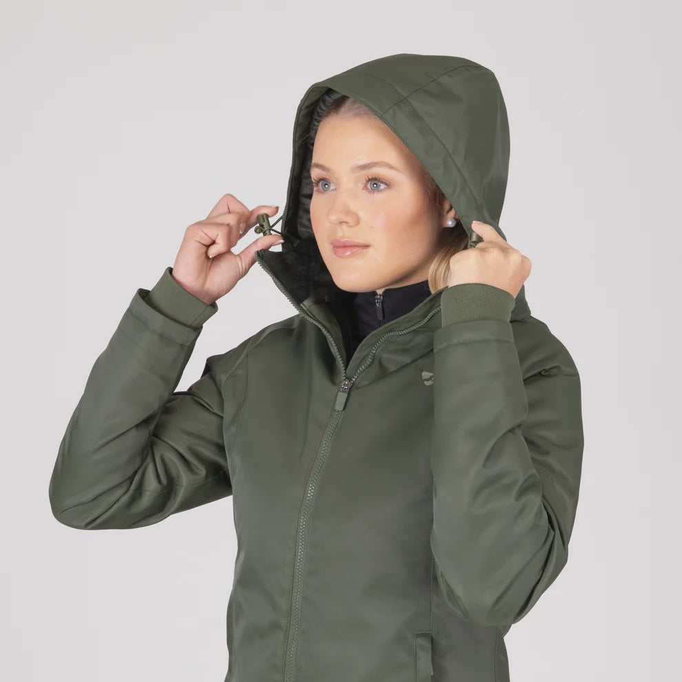 Aubrion Eltar Mid Length Waterproof Coat- Ladies- Khaki