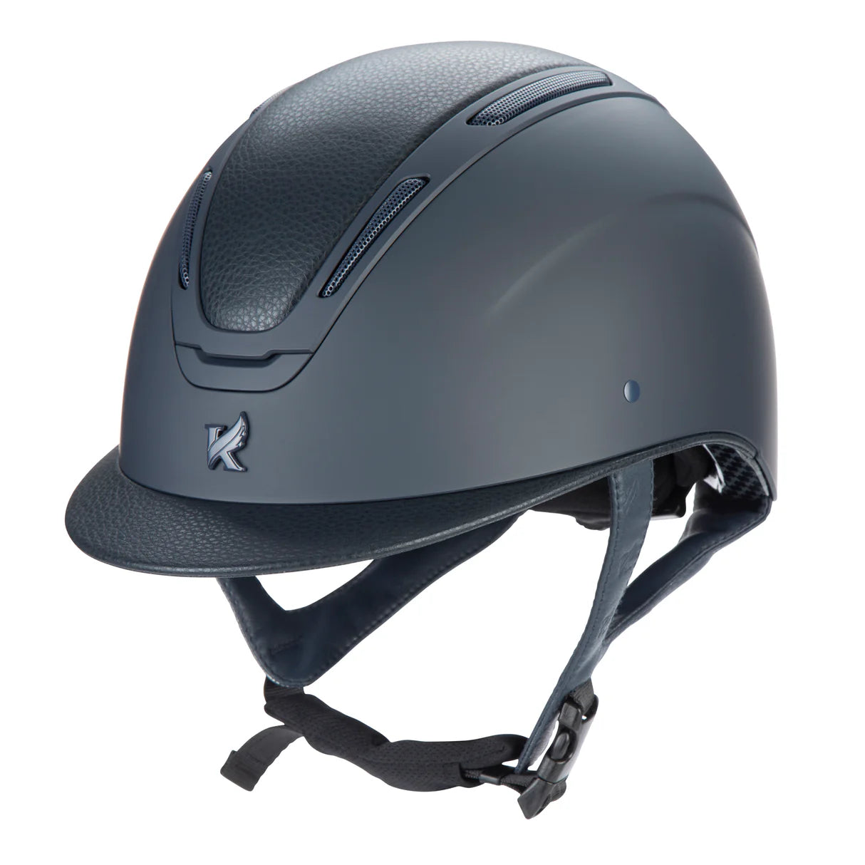 Karben Amity Leather Riding Hat- Navy