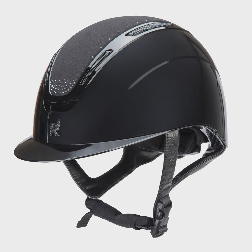 Karben Amity Sparkle Riding Helmet- Black- 55-57 cm