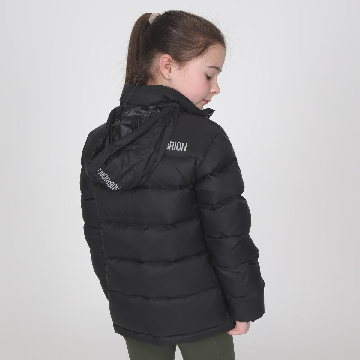 Aubrion React Insulated Coat- Young Rider- Charcoal
