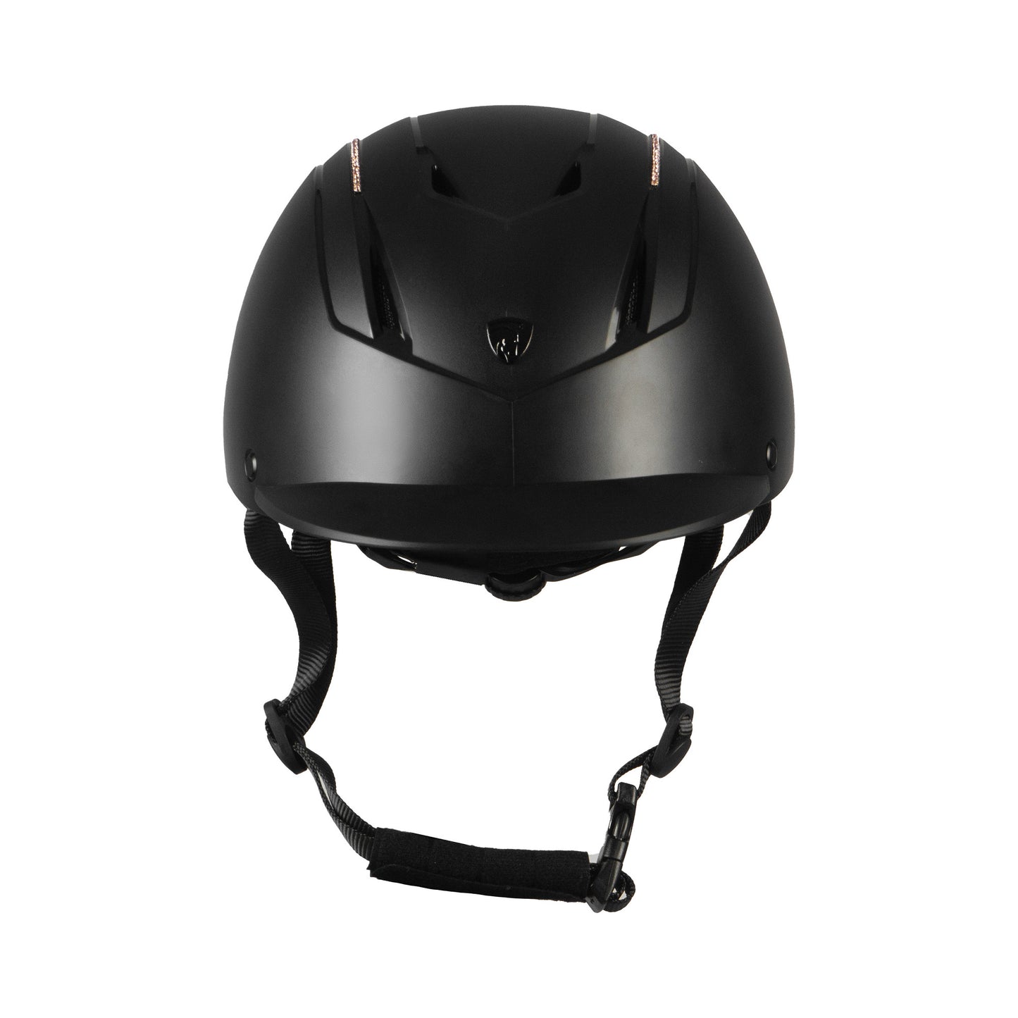 Horka Safety Riding Helmet "Dali Diamond" - Adjustable- Black/ Rose Gold