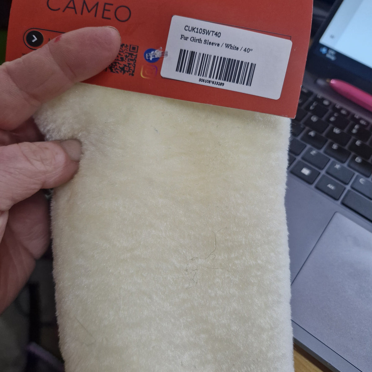 Cameo Equine Fur Girth Sleeve