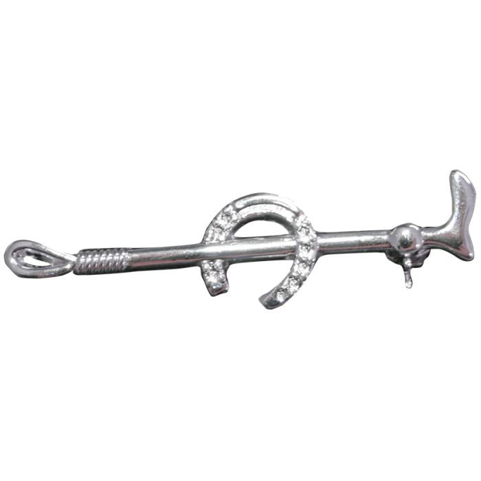 Stock Pin- Silver- Horseshoe