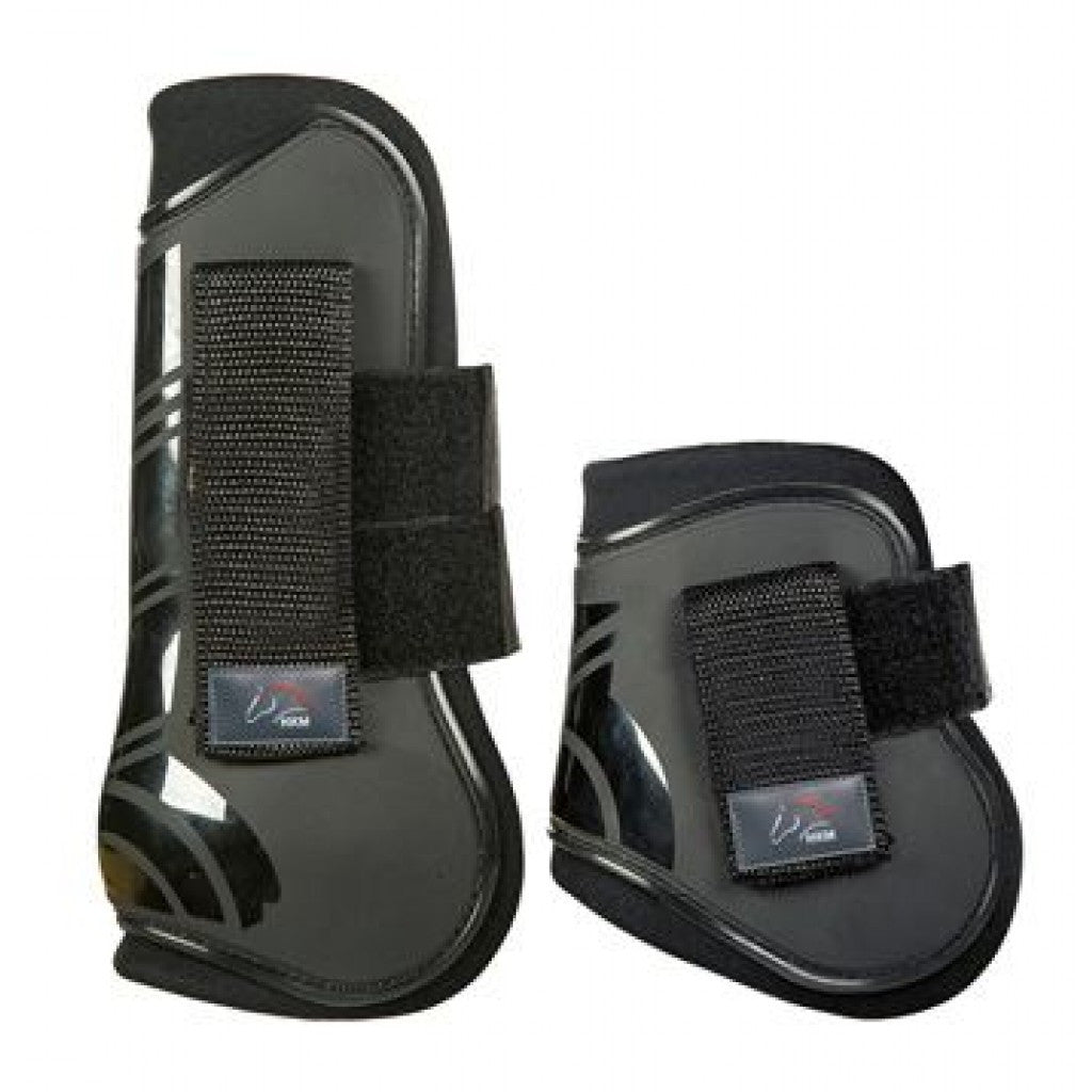 HKM Tendon and Fetlock Boots- Black- Full Size