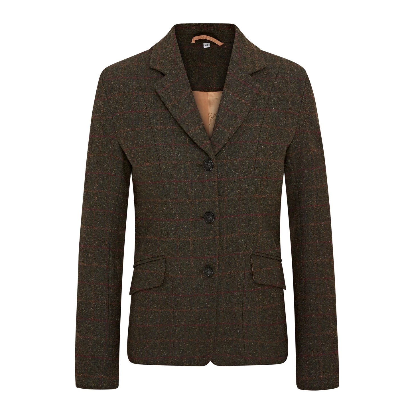 Cameo Equine Tweed Jacket- Age 13-14- Seaweed