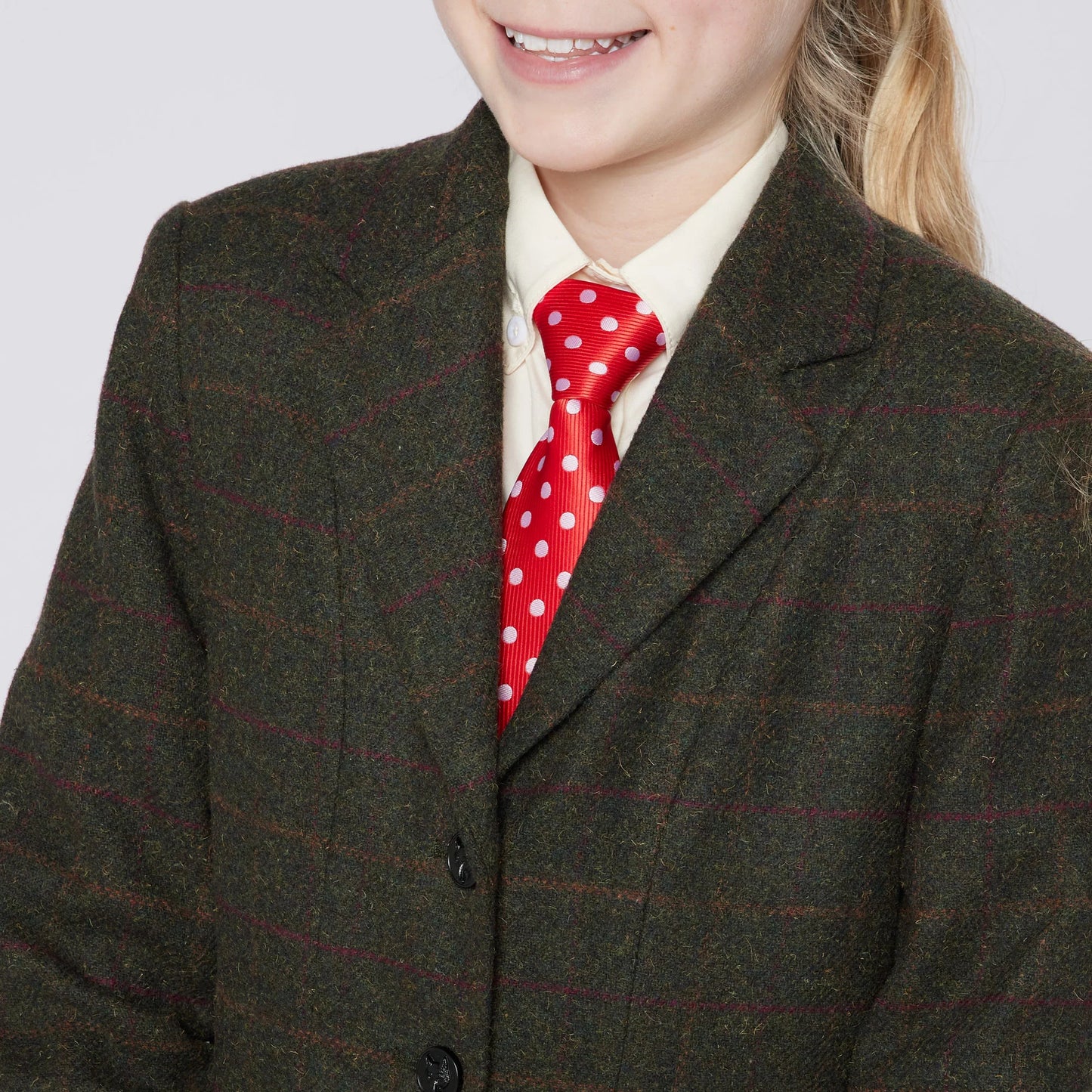 Cameo Equine Tweed Jacket- Age 13-14- Seaweed