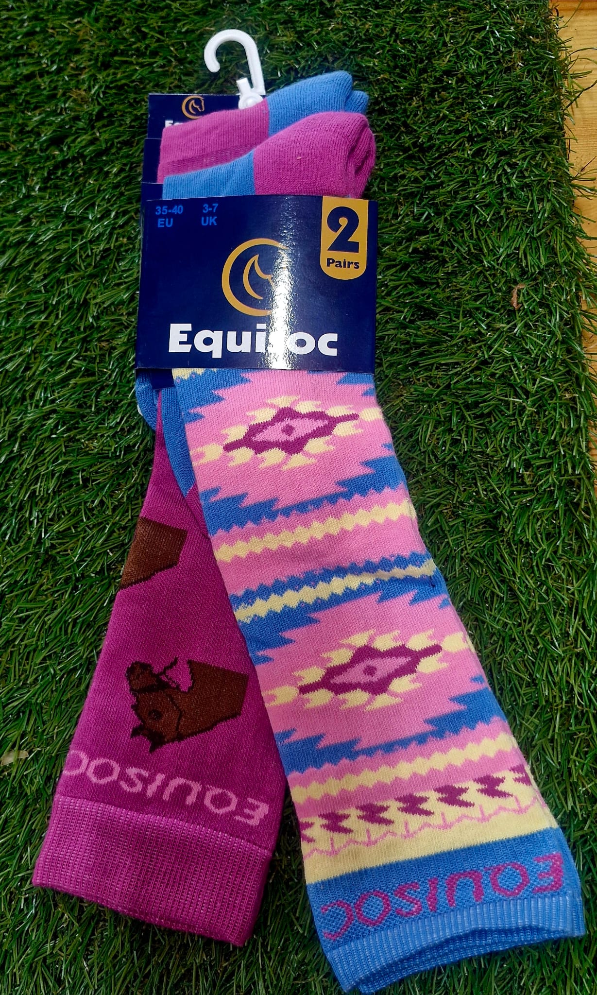Equisoc (Ire) Megan 6- Baby Blue/Pink- EU35-40