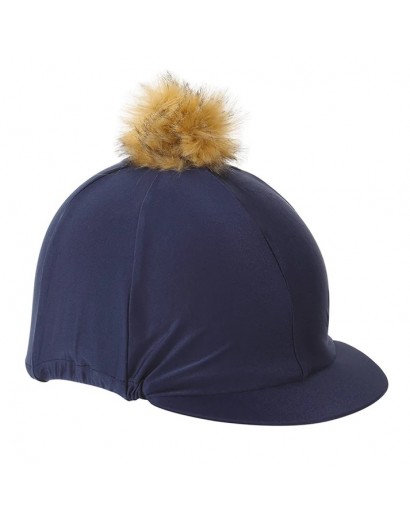Shires Pom Pom Hat Cover- Navy