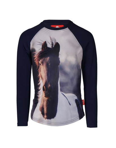 Red Horse Pixel Long Sleeve...