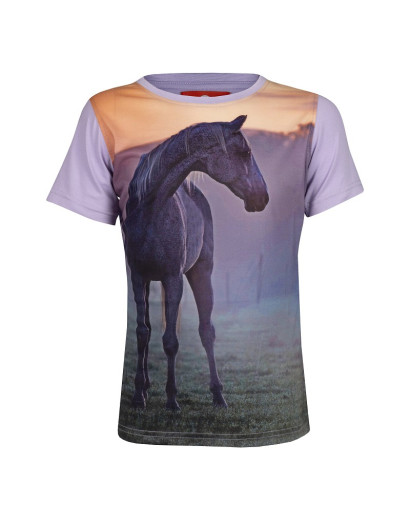 Red Horse T-shirt- Lavender