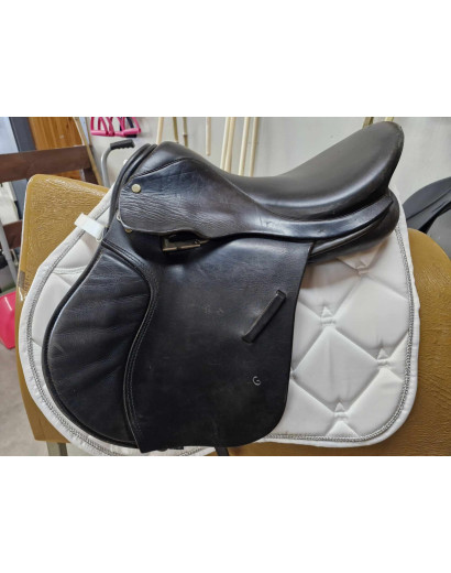 16" English Leather Saddle-