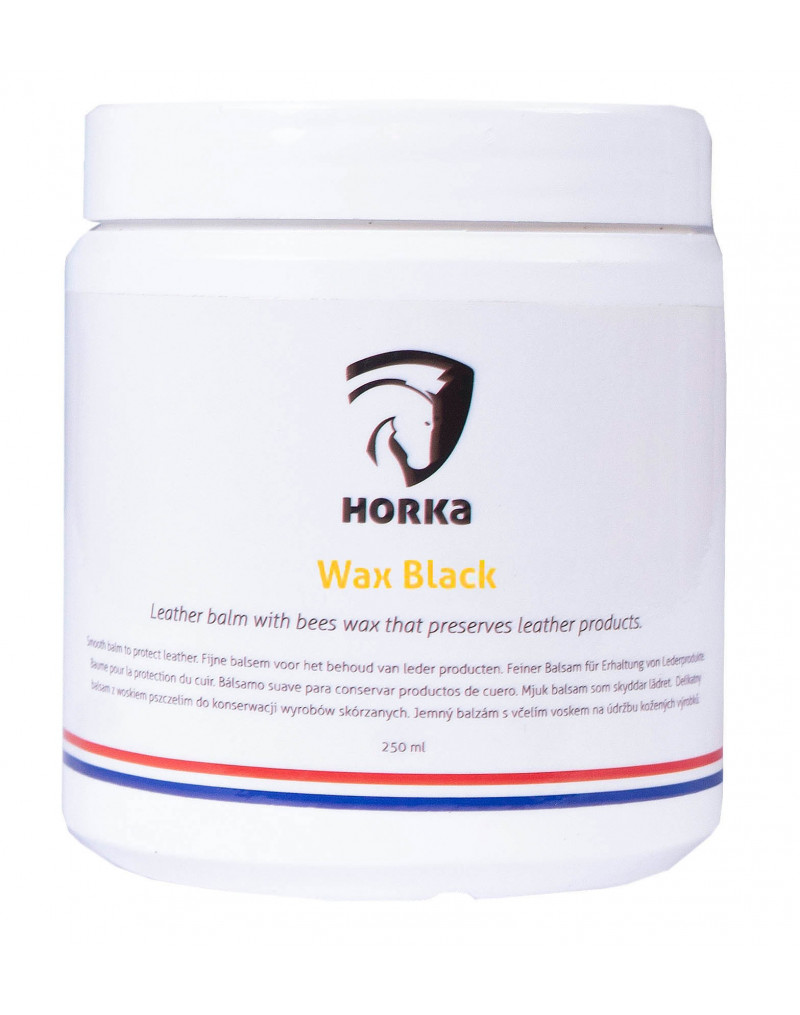 Horka Leather Balm-Wax Black- 250ml