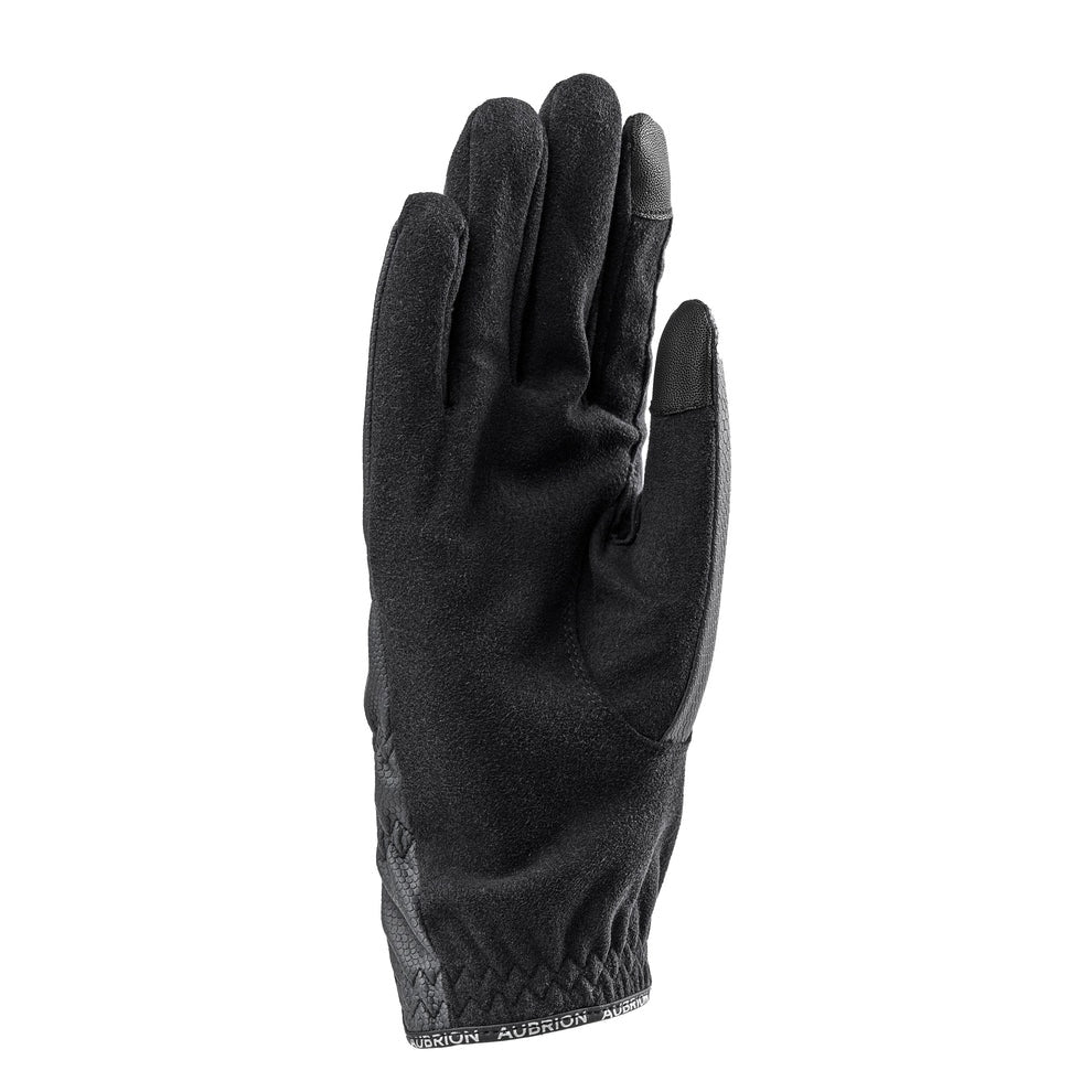 Aubrion Stadium Riding Gloves- Childs- Black