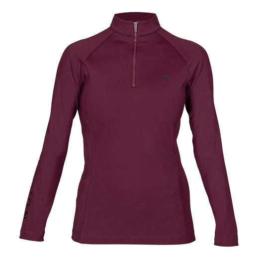 Aubrion Eltar Young Rider Base Layer- Black Cherry