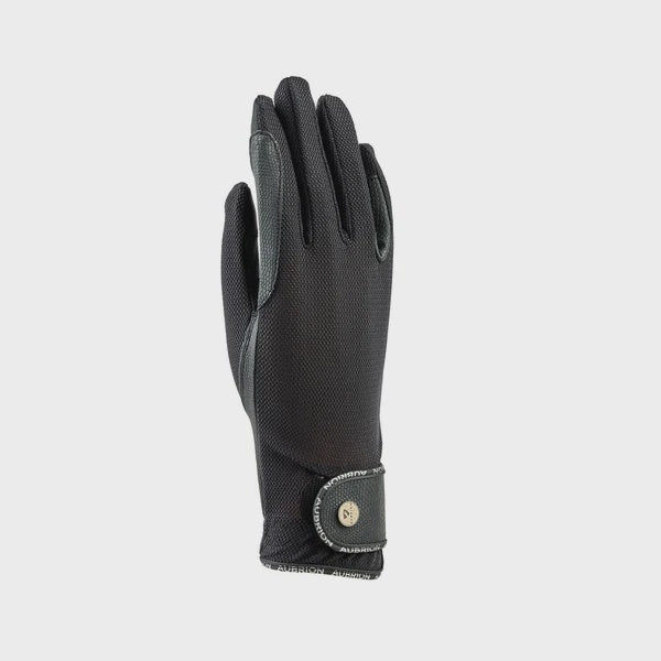 Aubrion Aero Flexfit Riding Gloves Adults- Black