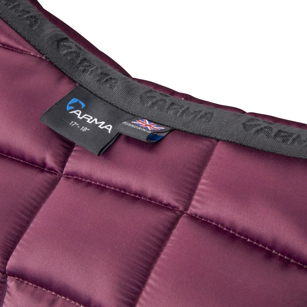 Aubrion Arma Eltar Satin GP Saddlecloth - Black Cherry