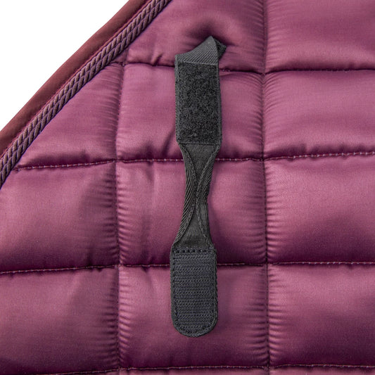 Aubrion Arma Eltar Satin GP Saddlecloth - Black Cherry