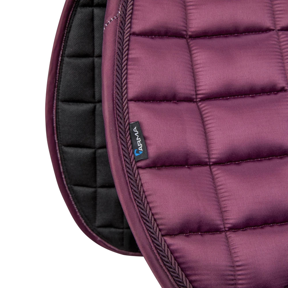 Aubrion Arma Eltar Satin GP Saddlecloth - Black Cherry