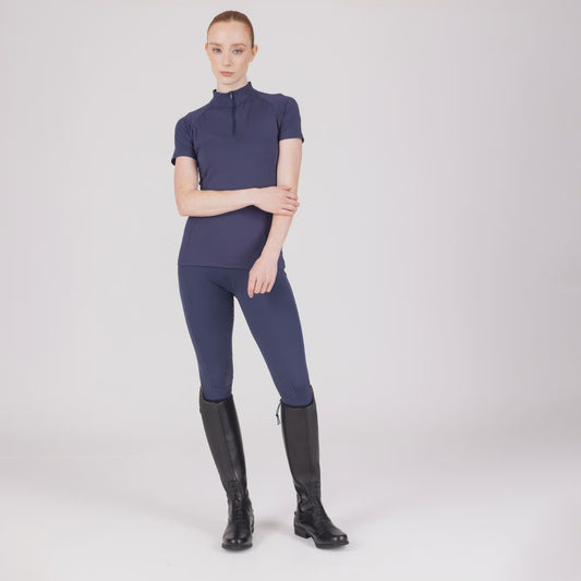 Aubrion Ladies React Short Sleeve Base Layer- Midnight