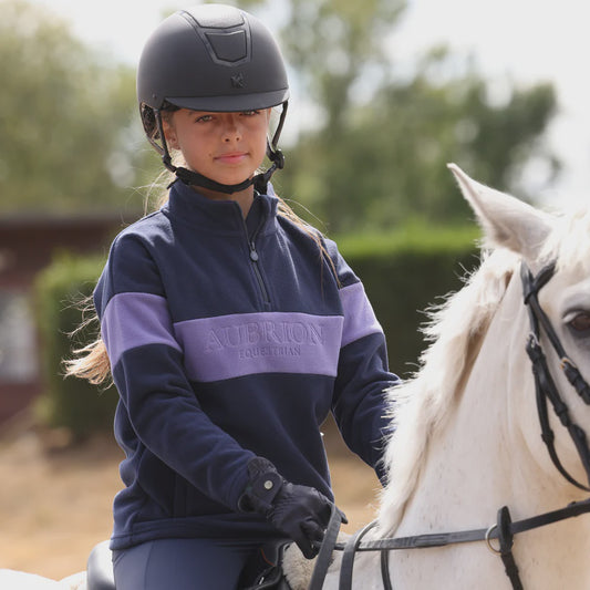 Aubrion Equestrian Quarter Zip Fleece -Young Rider