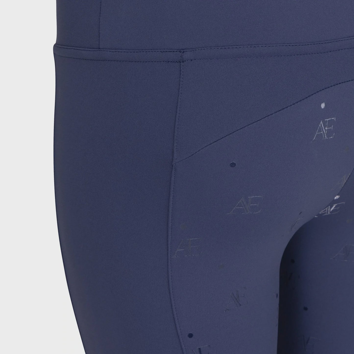 Aubrion Equestrian Young Rider Full Grip Riding Tights - Midnight