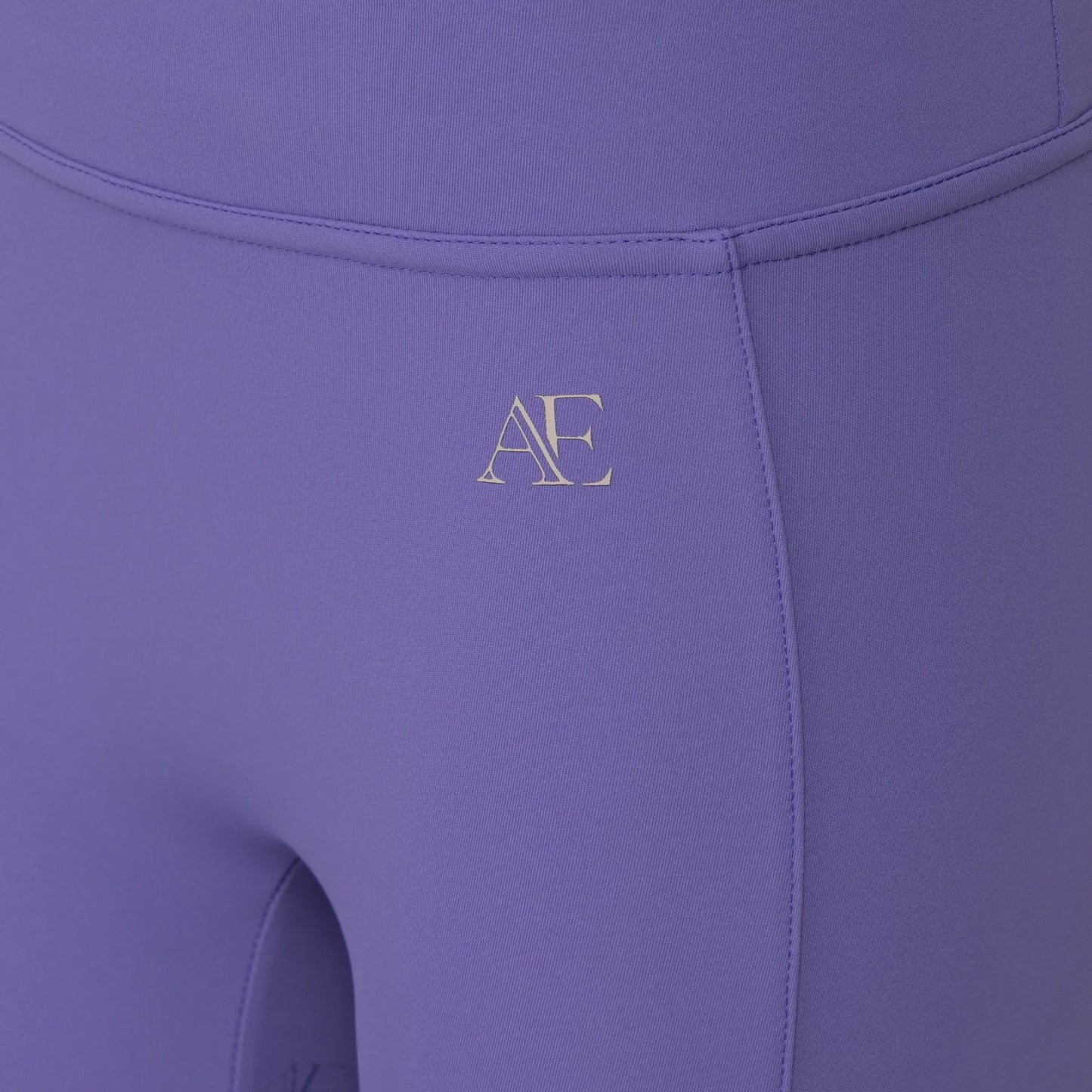Aubrion Equestrian Young Rider Full Grip Riding Tights - Heather