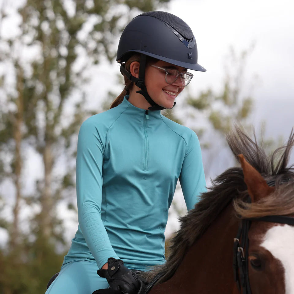 Aubrion React Long Sleeve Base Layer- Young Rider- Haze- Was €38