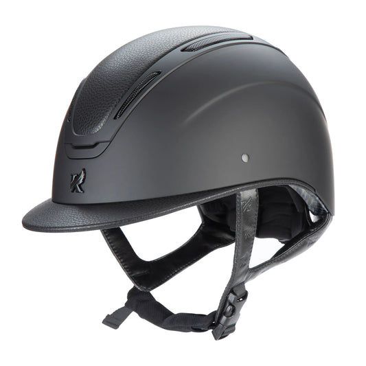 Karben Amity Leather Riding Hat- Black- Small only