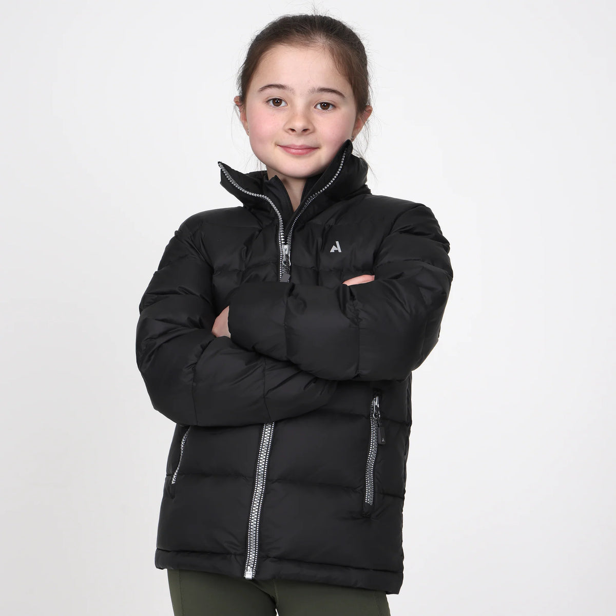 Aubrion React Insulated Coat- Young Rider- Charcoal