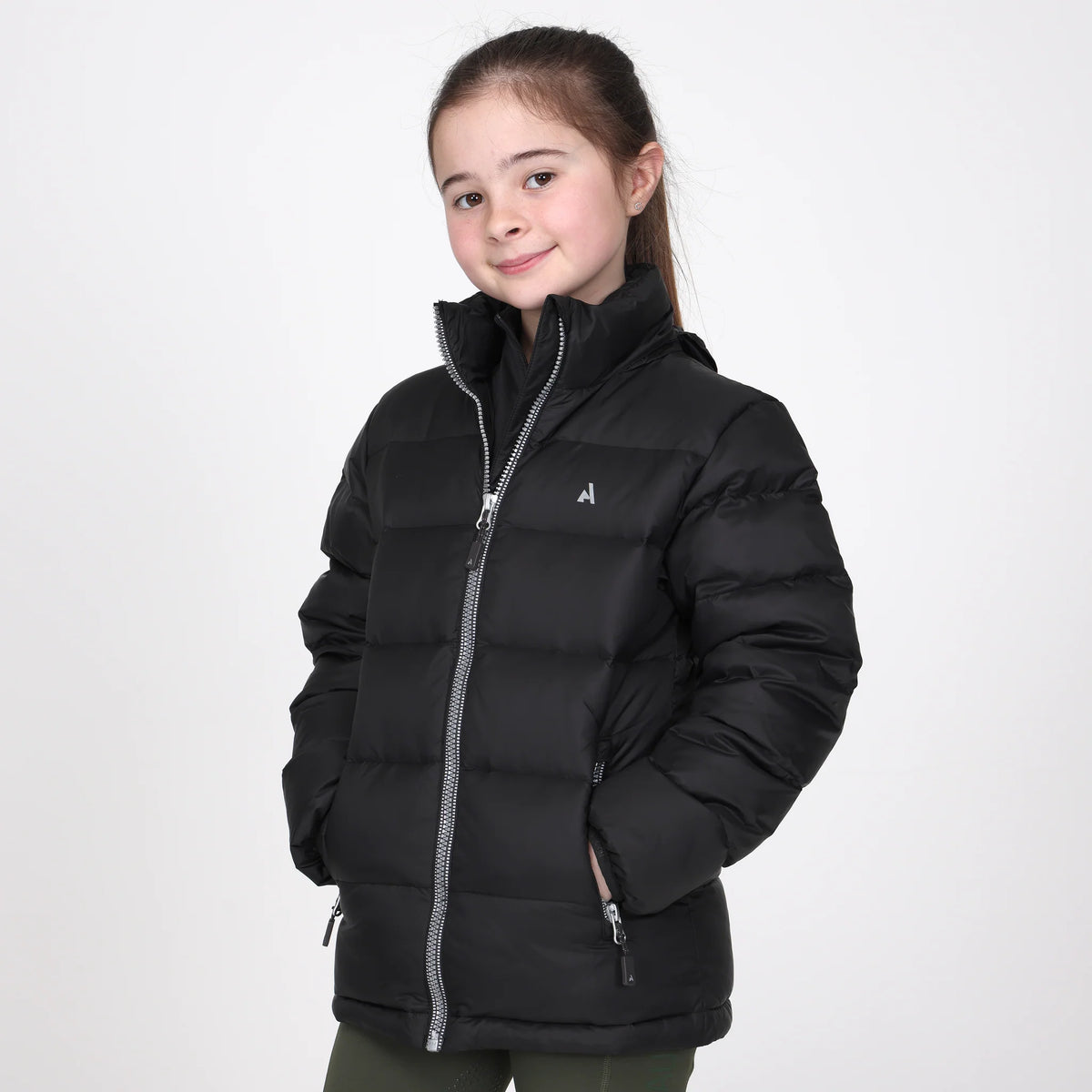 Aubrion React Insulated Coat- Young Rider- Charcoal