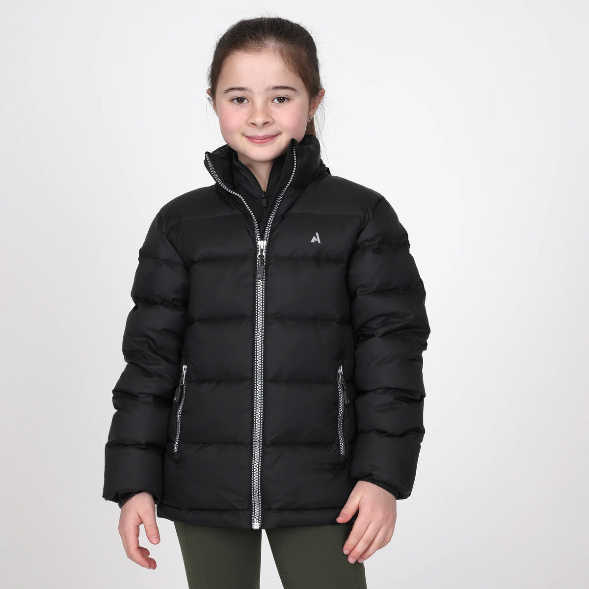 Aubrion React Insulated Coat- Young Rider- Charcoal