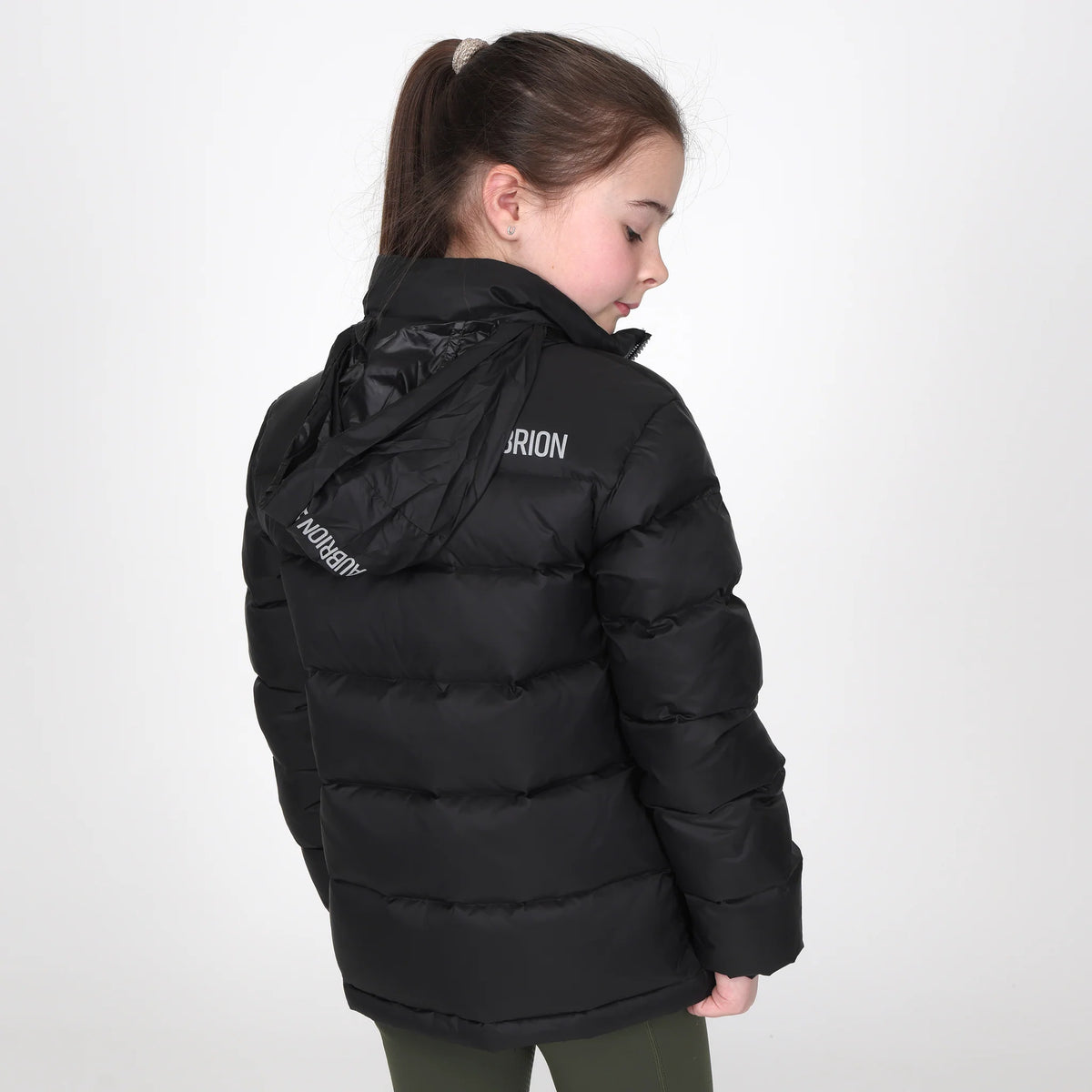 Aubrion React Insulated Coat- Young Rider- Charcoal