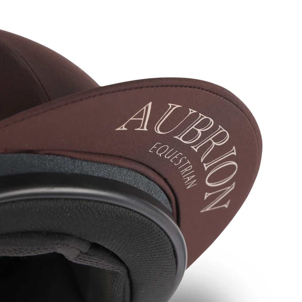 Aubrion Equestrian Hat Cover- Espresso