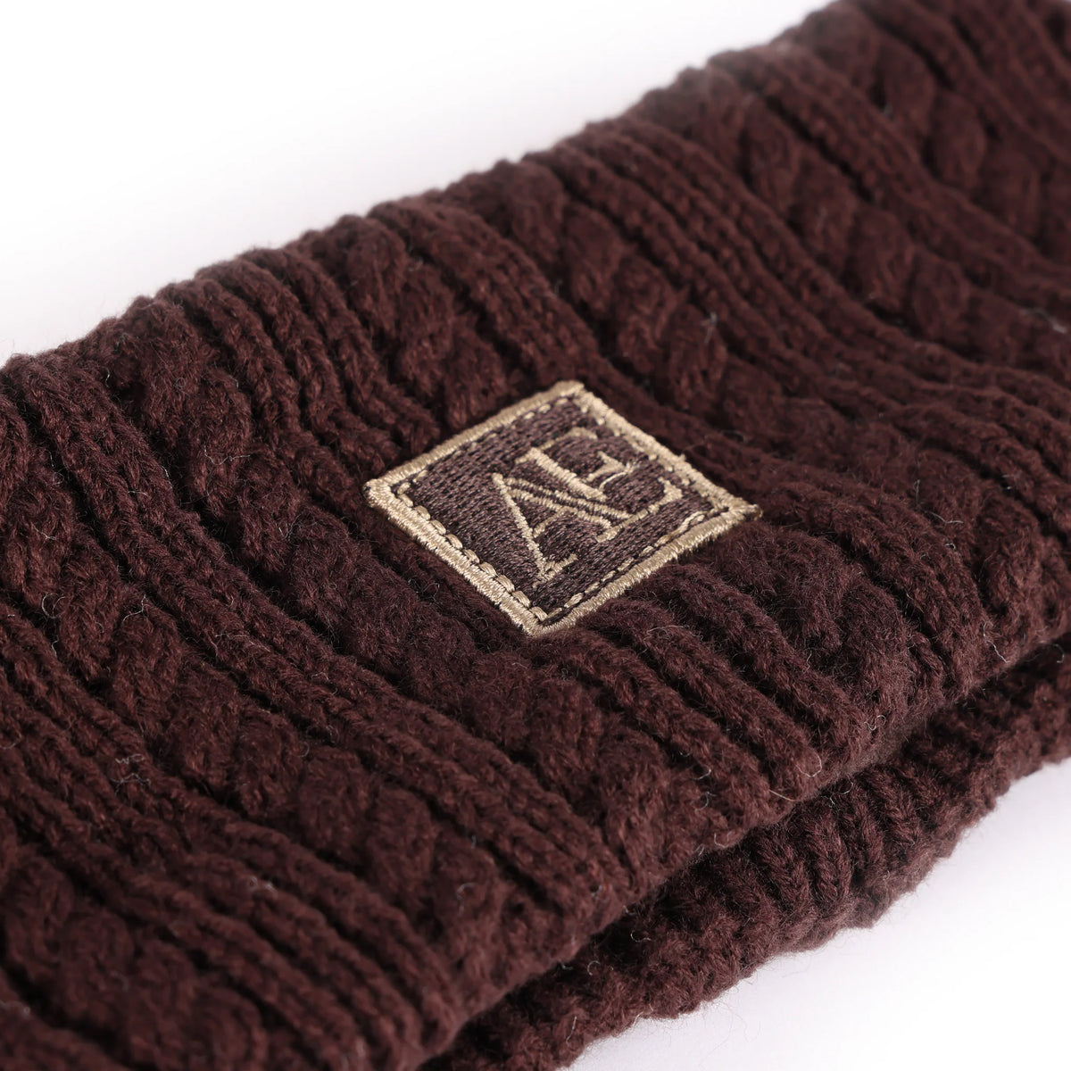 Aubrion Equestrian Knit Head Band-  Espresso