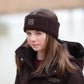 Aubrion Equestrian Knit Head Band-  Espresso
