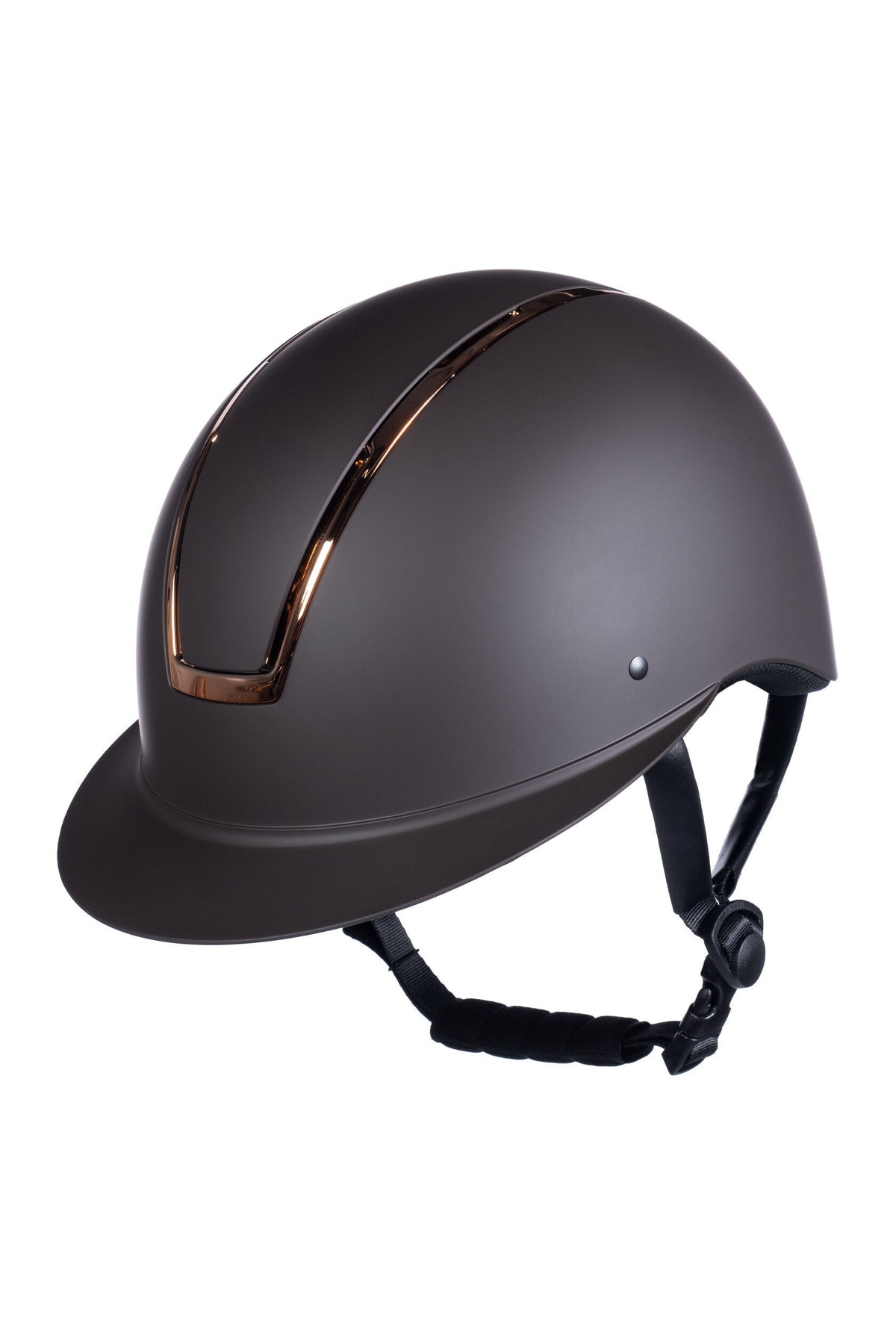 HKM Riding helmet -Lady Shield- Brown/ Rose Gold- Size 55-57cm