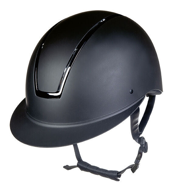 HKM Riding helmet -Lady Shield- Black/ Shiny Black- Size 55-57cm