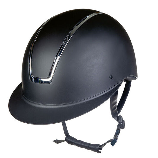 HKM Riding helmet -Lady Shield- Black/ Silver-  Size 55-57cm