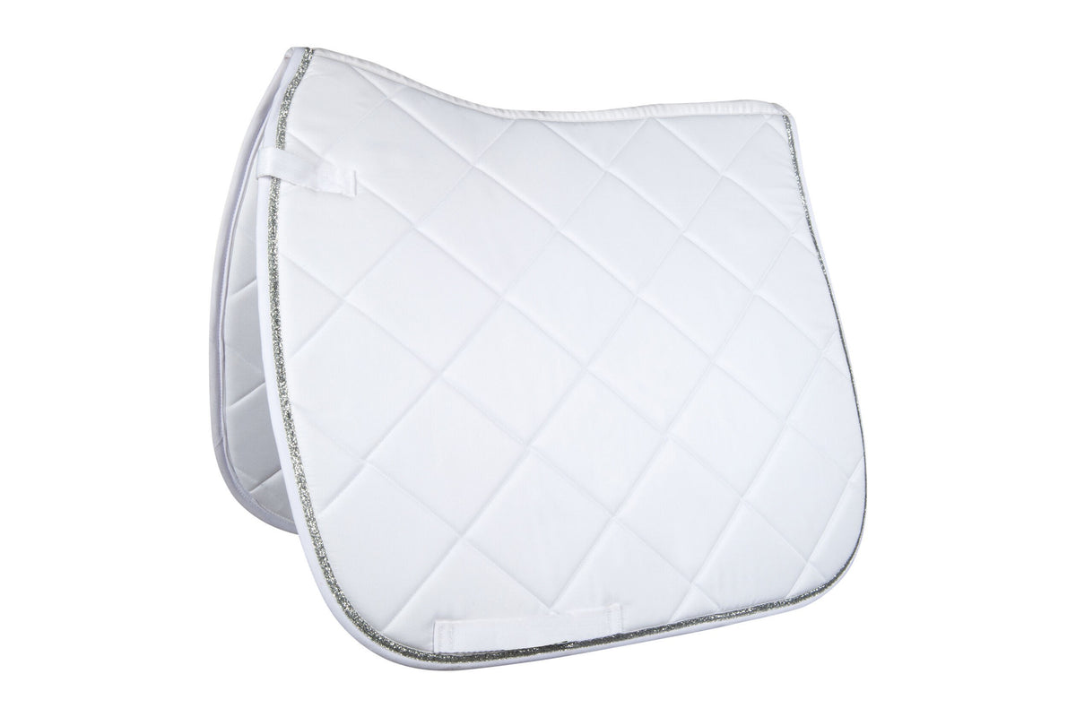 HKM Saddlepad "Romy"- White- Cob/ Full Size