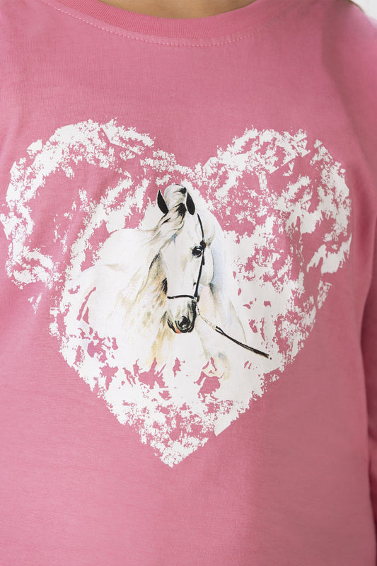 HKM Longsleeve Shirt- Horse Spirit- Age 6-7