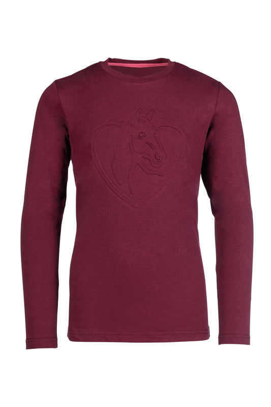 HKM Longsleeve Shirt "Amelie"- Wine Red