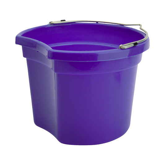 Horka Plastic Flat Backed Bucket with Handle- Purple
