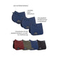 HKM Saddlecloth- Sports- Black- Jumping Style- Cob/Full Size
