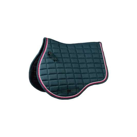 HKM Saddlepad "Manchester" - Jumping Style- Petrol- Pony size