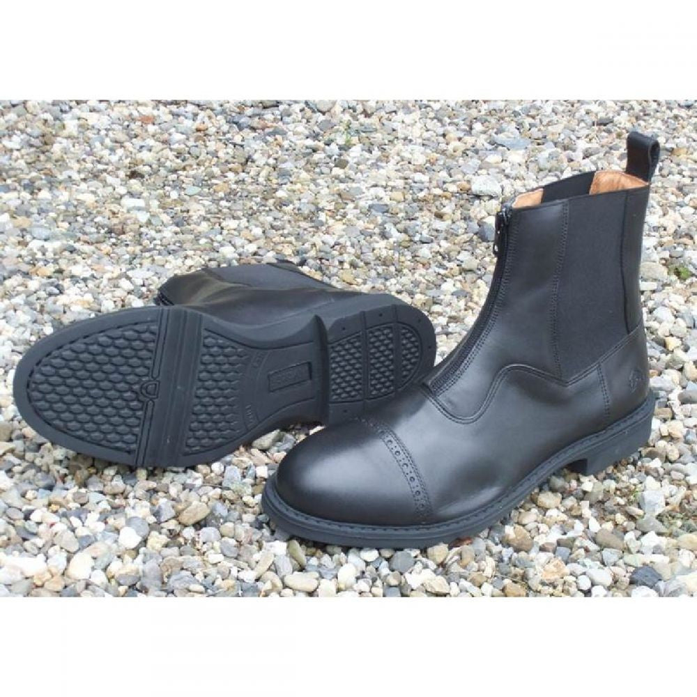 Mackey Oak Leather Zip Paddock Boots