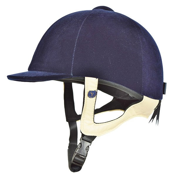 Gatehouse Jeunesse Velvet Riding Helmet- Navy- 57cm