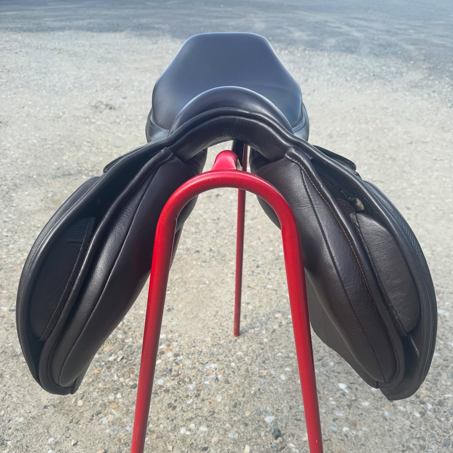 EcoRider Harmony Saddle Soft EcoLeather Flocked Adjustable Saddle- Brown- 17"