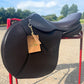 EcoRider Harmony Saddle Soft EcoLeather Flocked Adjustable Saddle- Brown- 17"