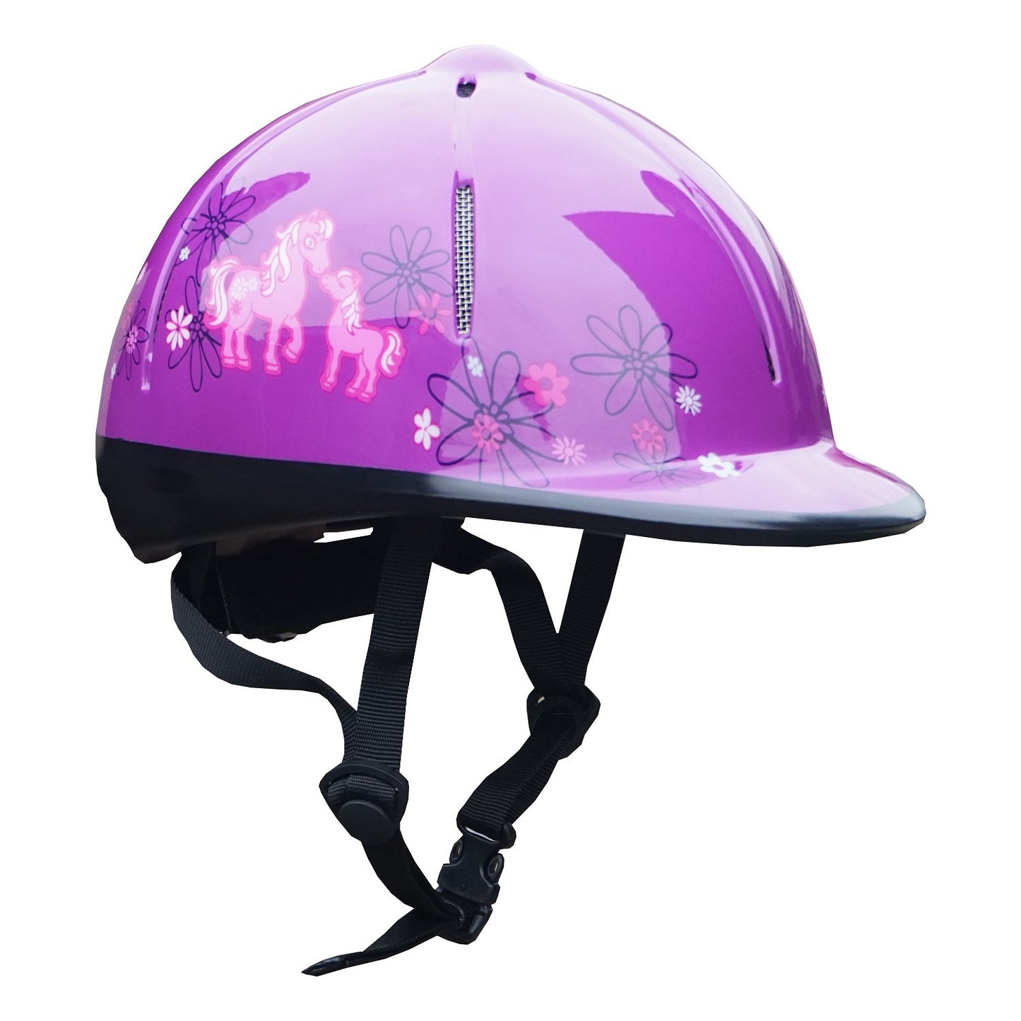 Red Horse Safety Helmet Purple- S/M (53-57 cm)